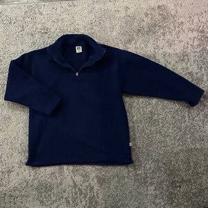 Russell Athletic 90’s/00’s Men's Dark Blue 1/4 Zip Up fleece